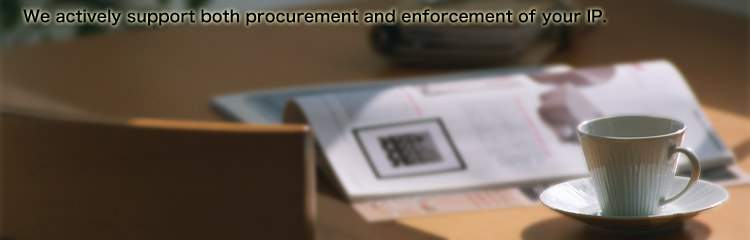 We actively support both procurement and enforcement of your IP.